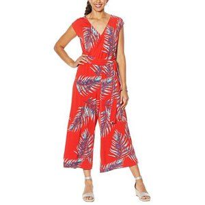 G by Giuliana Cropped Knit Jumpsuit